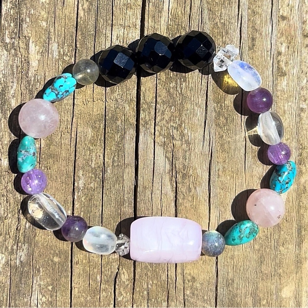 Hand Made Gemstone Bracelet SEE VIDEO